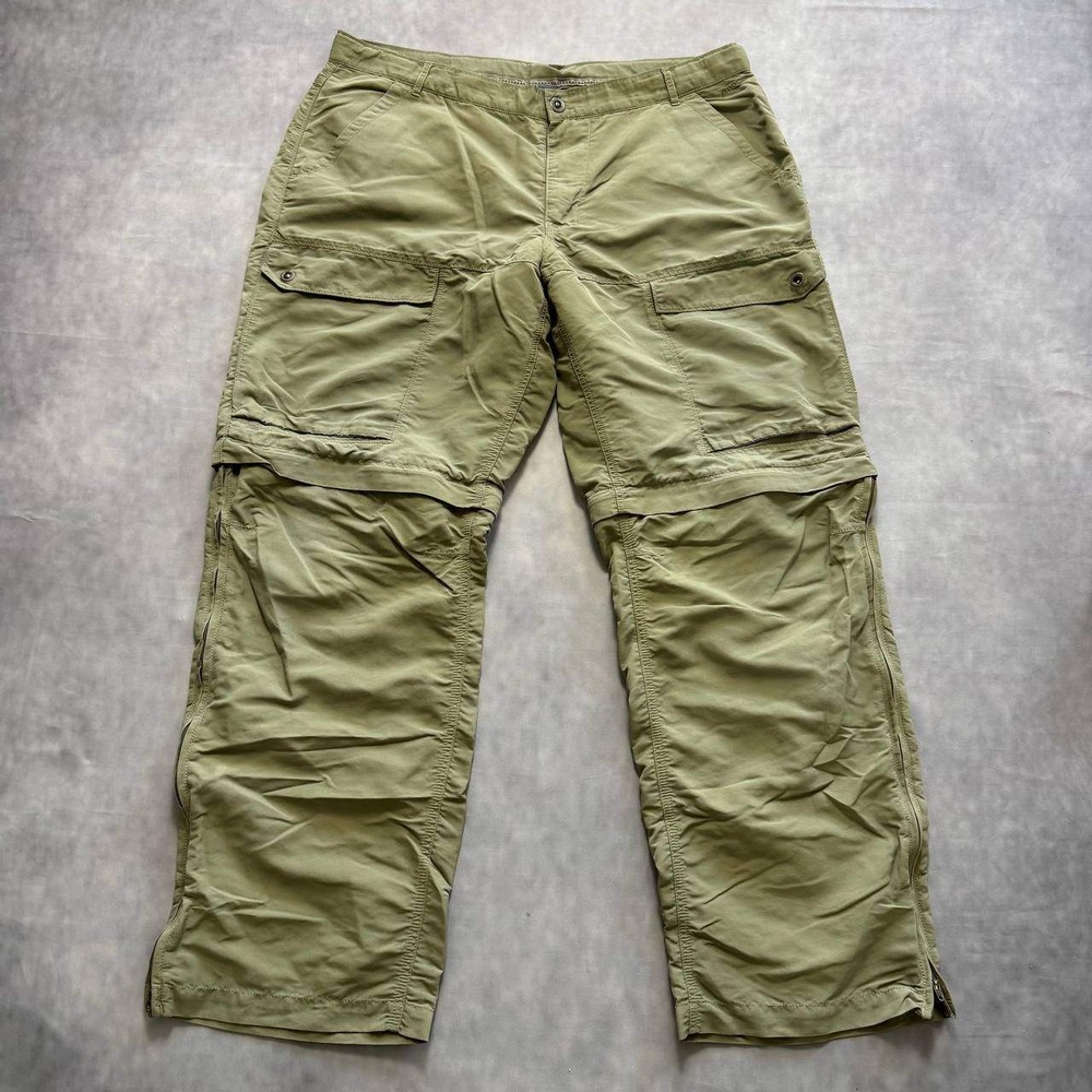 MEC Mountain Equipment Co-op Convertible Cargo Pants Mens 38 Olive Green Nylon